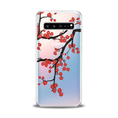 Lex Altern Orange Flowers Samsung Galaxy Case