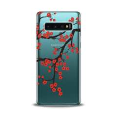 Lex Altern TPU Silicone Samsung Galaxy Case Orange Flowers