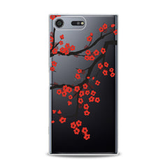 Lex Altern TPU Silicone Sony Xperia Case Orange Flowers