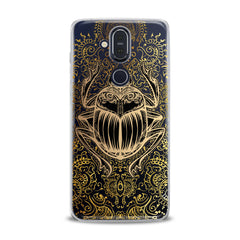 Lex Altern TPU Silicone Nokia Case Black Scarab