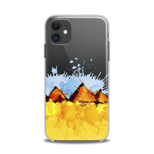 Lex Altern TPU Silicone iPhone Case Watercolor Pyramids