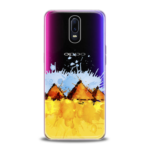 Lex Altern Watercolor Pyramids Oppo Case