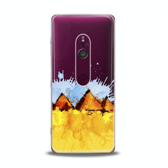 Lex Altern TPU Silicone Sony Xperia Case Watercolor Pyramids