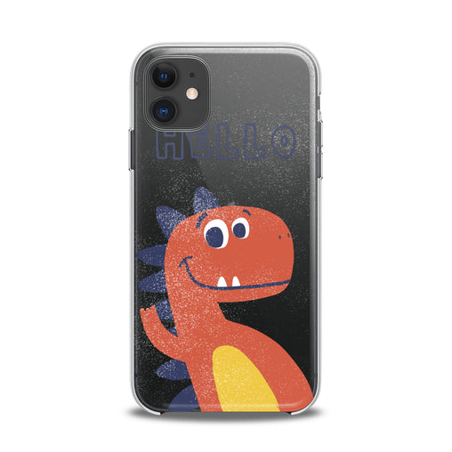 Lex Altern TPU Silicone iPhone Case Hello Dino