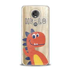 Lex Altern TPU Silicone Motorola Case Hello Dino