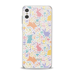 Lex Altern TPU Silicone Motorola Case Floral Cute Bunny