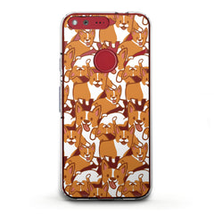 Lex Altern TPU Silicone Google Pixel Case Corgi Pattern