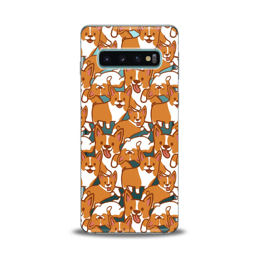 Lex Altern Corgi Pattern Samsung Galaxy Case