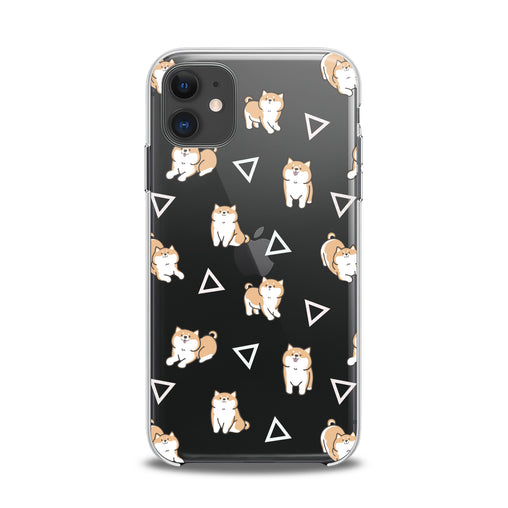 Lex Altern TPU Silicone iPhone Case Shiba Inu Pattern