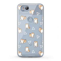 Lex Altern TPU Silicone Google Pixel Case Shiba Inu Pattern