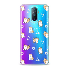 Lex Altern TPU Silicone Oppo Case Shiba Inu Pattern