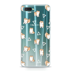 Lex Altern TPU Silicone Oppo Case Shiba Inu Pattern