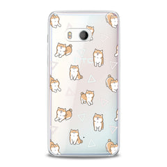 Lex Altern TPU Silicone HTC Case Shiba Inu Pattern