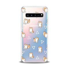 Lex Altern TPU Silicone Samsung Galaxy Case Shiba Inu Pattern