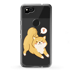 Lex Altern TPU Silicone Google Pixel Case Lovely Shiba