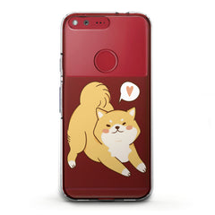 Lex Altern TPU Silicone Google Pixel Case Lovely Shiba