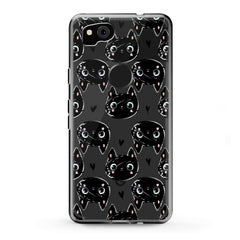 Lex Altern TPU Silicone Google Pixel Case Black Cats