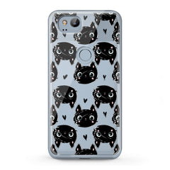 Lex Altern TPU Silicone Google Pixel Case Black Cats