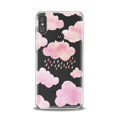 Lex Altern TPU Silicone Motorola Case Pink Clouds