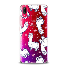 Lex Altern TPU Silicone VIVO Case White Llamas