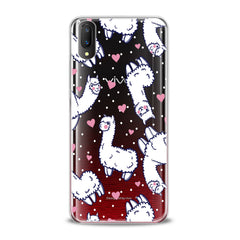 Lex Altern TPU Silicone VIVO Case White Llamas