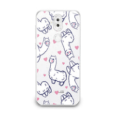 Lex Altern TPU Silicone Asus Zenfone Case White Llamas