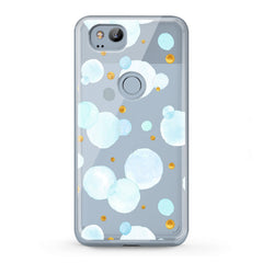 Lex Altern TPU Silicone Google Pixel Case Blue Bubbles