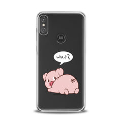 Lex Altern TPU Silicone Motorola Case Pink Piglet