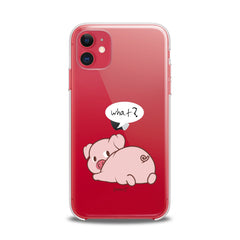 Lex Altern TPU Silicone iPhone Case Pink Piglet