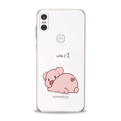 Lex Altern TPU Silicone Motorola Case Pink Piglet