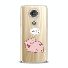 Lex Altern TPU Silicone Motorola Case Pink Piglet