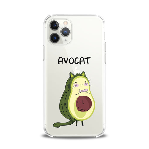 Lex Altern TPU Silicone iPhone Case Cute Avo-Cat