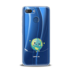 Lex Altern TPU Silicone Lenovo Case Cute Blue Earth