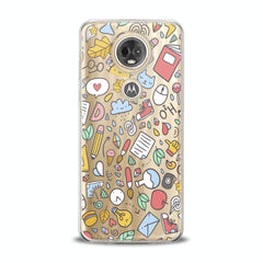 Lex Altern TPU Silicone Motorola Case Bright Funny Stickers