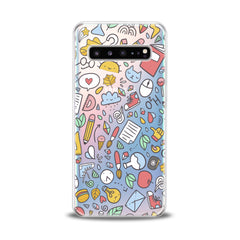 Lex Altern TPU Silicone Samsung Galaxy Case Bright Funny Stickers