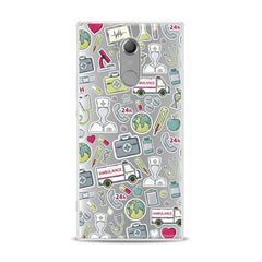 Lex Altern TPU Silicone Sony Xperia Case Nice Medical Stickers