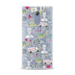 Lex Altern TPU Silicone Sony Xperia Case Nice Medical Stickers