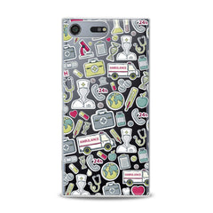 Lex Altern Nice Medical Stickers Sony Xperia Case