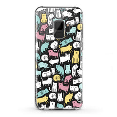 Lex Altern TPU Silicone Samsung Galaxy Case Bright Colored Cats