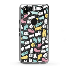 Lex Altern Google Pixel Case Bright Colored Cats