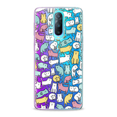 Lex Altern TPU Silicone Oppo Case Bright Colored Cats