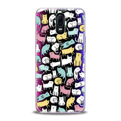 Lex Altern Bright Colored Cats Oppo Case