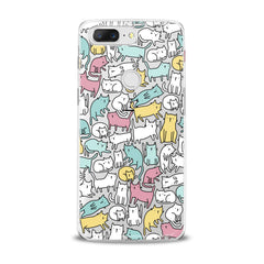 Lex Altern TPU Silicone OnePlus Case Bright Colored Cats