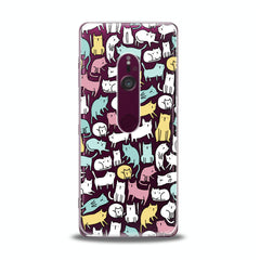 Lex Altern TPU Silicone Sony Xperia Case Bright Colored Cats