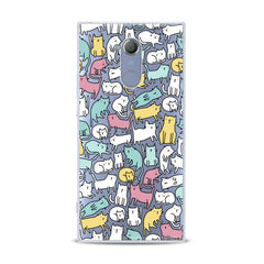 Lex Altern TPU Silicone Sony Xperia Case Bright Colored Cats