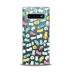 Lex Altern Bright Colored Cats Samsung Galaxy Case