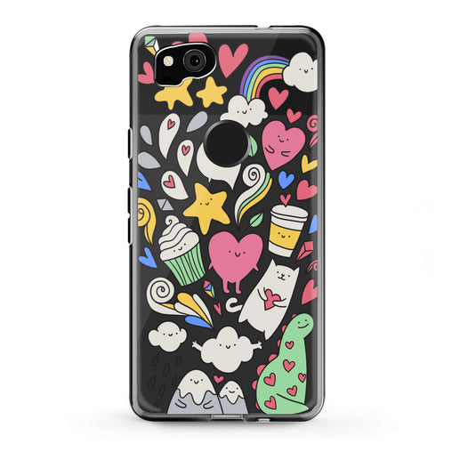 Lex Altern Google Pixel Case Lovely Stickers Art