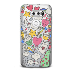 Lex Altern TPU Silicone LG Case Lovely Stickers Art