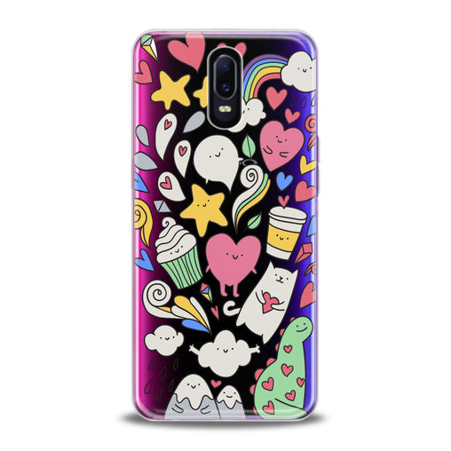 Lex Altern Lovely Stickers Art Oppo Case