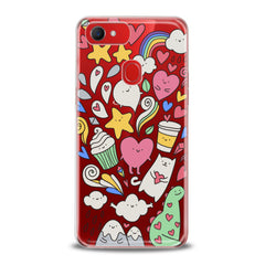 Lex Altern TPU Silicone Oppo Case Lovely Stickers Art